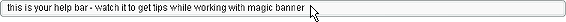 Magic Banner helpbar