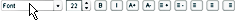 text customizing buttons